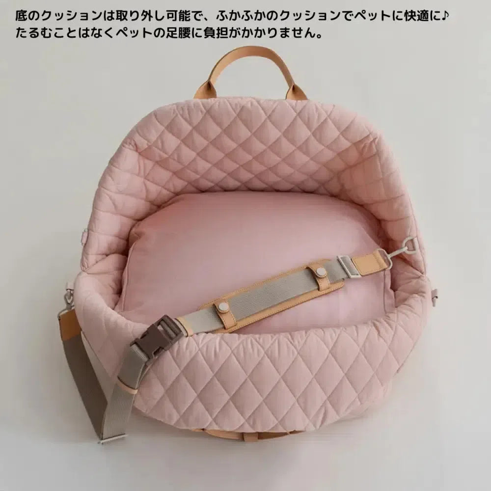 北欧風キャリーバッグ 3way犬用/猫用キャリーバッグ 車に乗せる軽量 ドライブバッグ愛犬愛猫にも人にも優しい人気キャリー おしゃれ