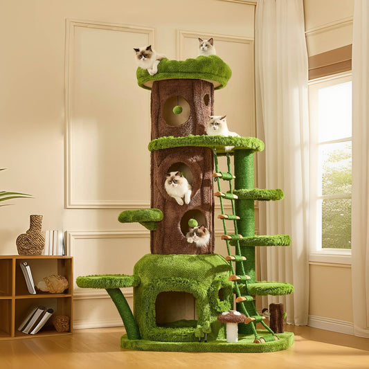 【魔法の森】大樹と森の塔|全猫対応ツリーハウス(2025年11月下旬発送予定)