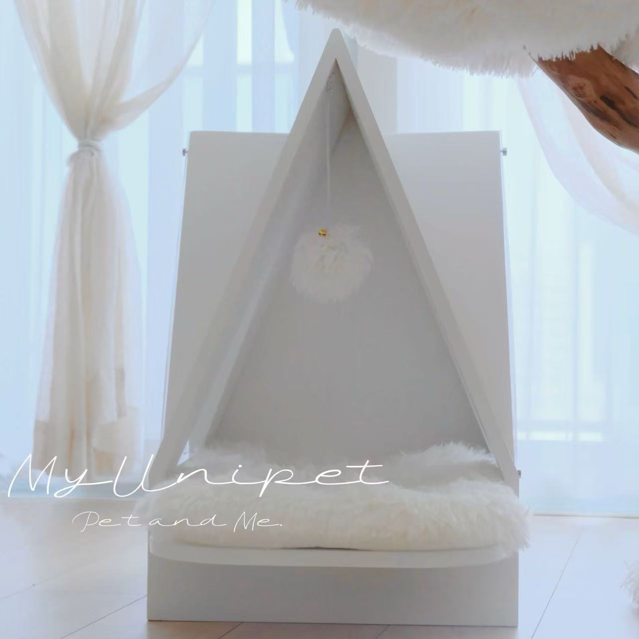【愛しき聖堂】ペットハウス 犬 猫 室内用 おしゃれ 高級感 モダンデザイン(翌営業日発送可能)