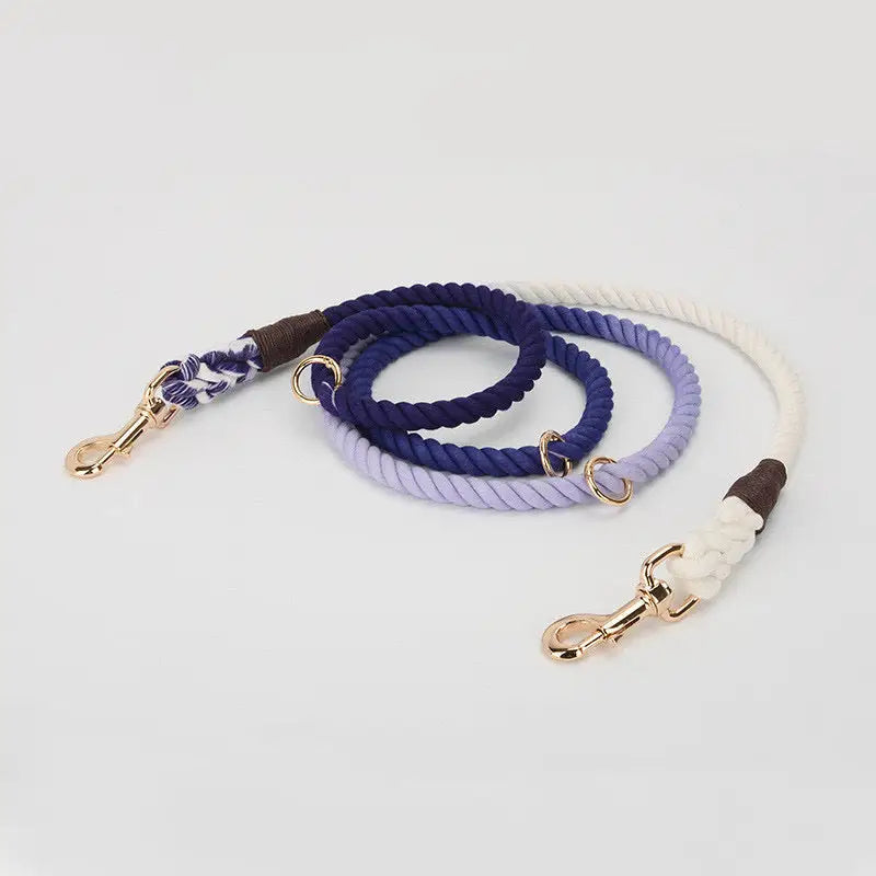 犬用リード 北欧おしゃれ グラデーション ショルダーリード 高品質