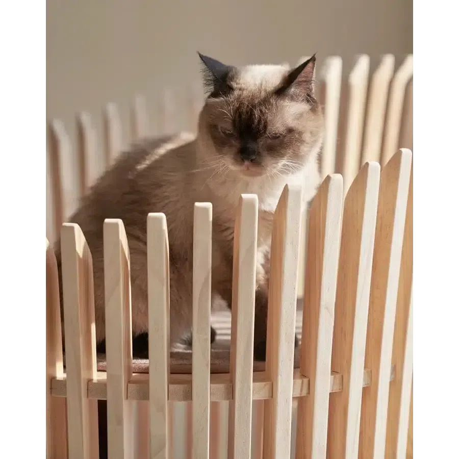 【雅】透ける木漏れ日キャットタワー 和風 天然木 高級猫家具【2週間以内発送可能】
