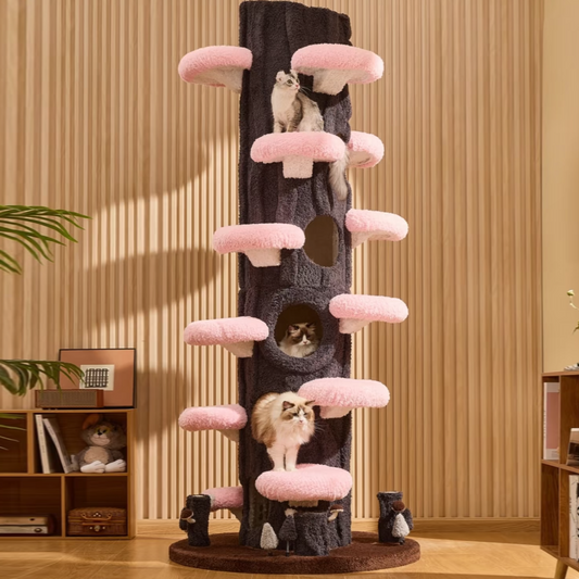 【桜にのる】超高級キャットタワー 通天タワー 多頭飼いに一番おすすめ(3月発送可能)