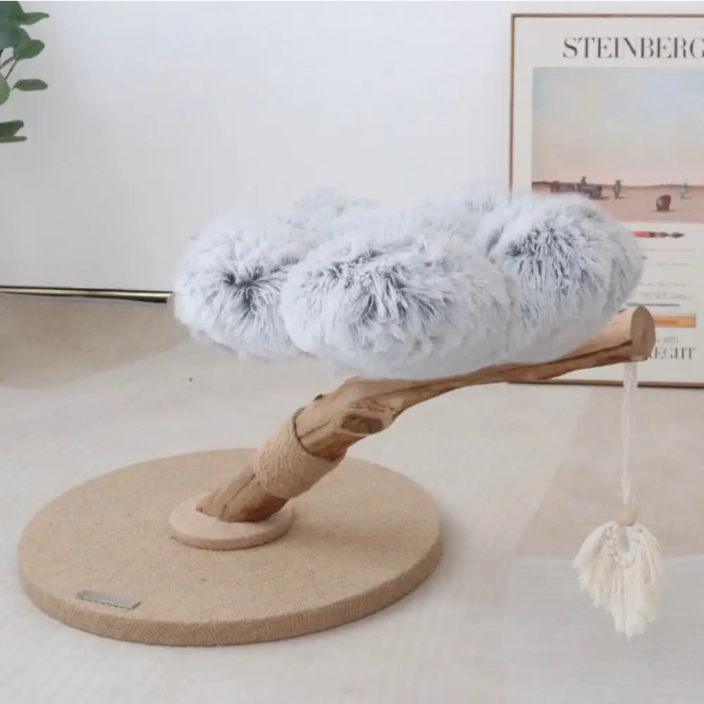【雲にのる】無垢材キャットタワー北欧風 木製 天然木 ペット家具 猫ベッド(3月下旬納品可能)