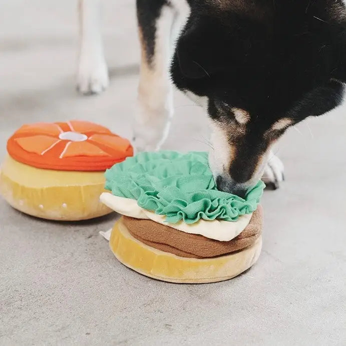 【ハンバーガーおもちゃ】犬用/猫用 知育玩具ノーズワーク おやつ隠し ストレス解消