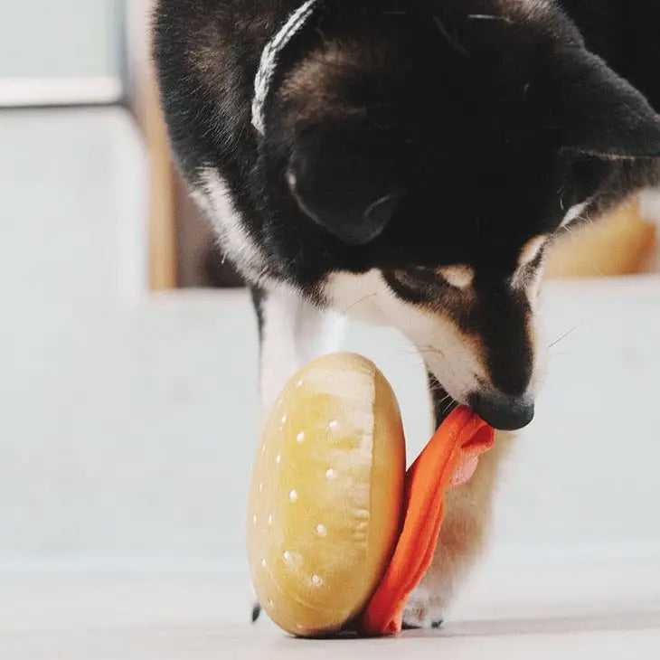 【ハンバーガーおもちゃ】犬用/猫用 知育玩具ノーズワーク おやつ隠し ストレス解消