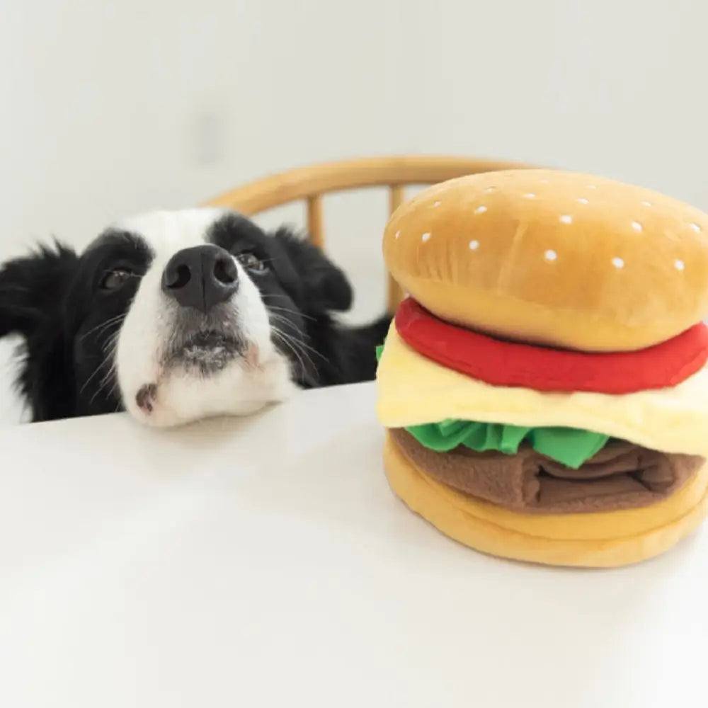 【ハンバーガーおもちゃ】犬用/猫用 知育玩具ノーズワーク おやつ隠し ストレス解消