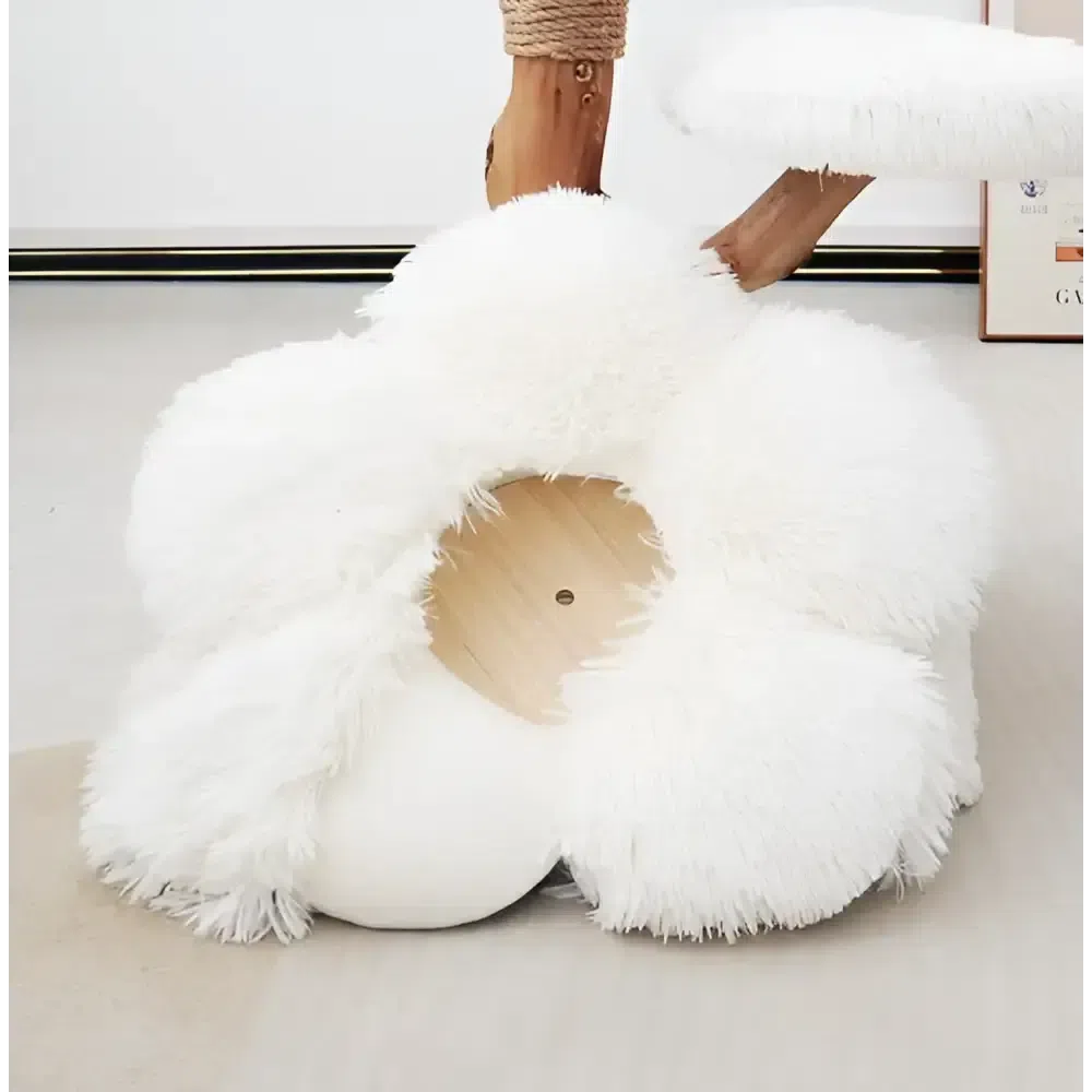【雲にのる】3段無垢材キャットタワーにぴったりフィットする専用クッション