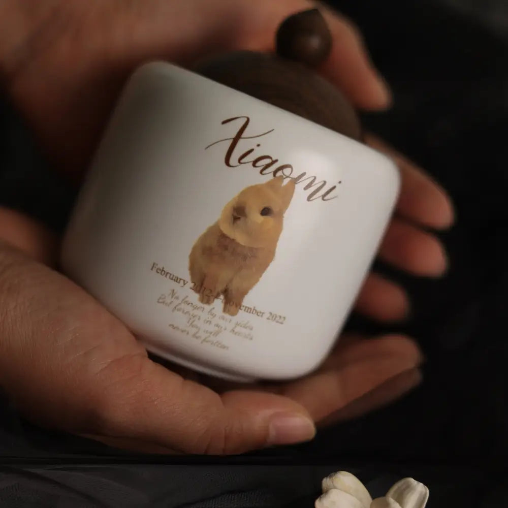 【うちの子骨壺】ペット供養 陶器 イラストオーダーメイドペット骨壺 犬用 猫用 防湿抗菌仏壇