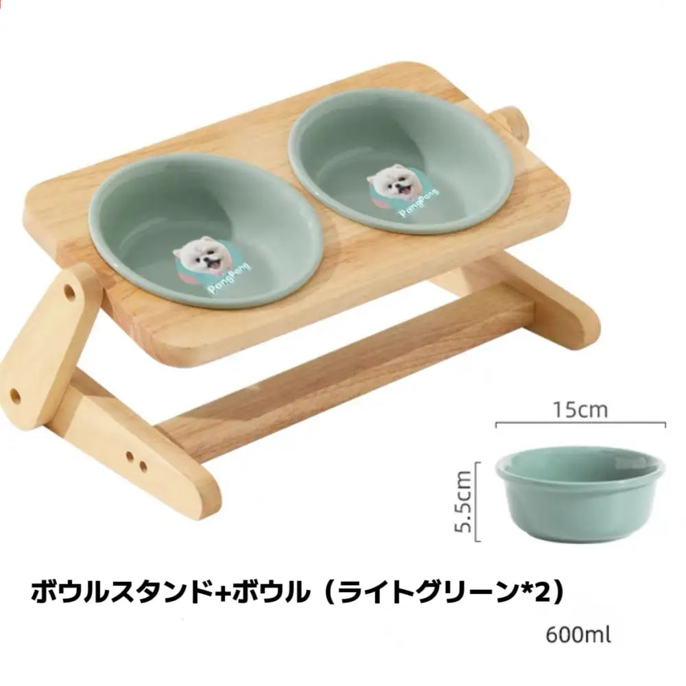 【うちの子フードボウルスタンド】うちの子を世界に1つだけのアート作品 持ち運びやすい犬キャンプ用