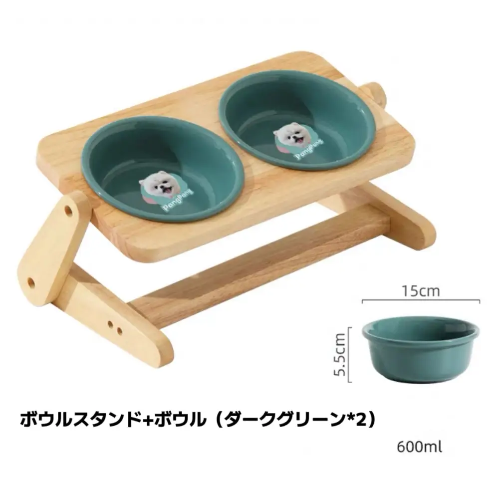 【うちの子フードボウルスタンド】うちの子を世界に1つだけのアート作品 持ち運びやすい犬キャンプ用