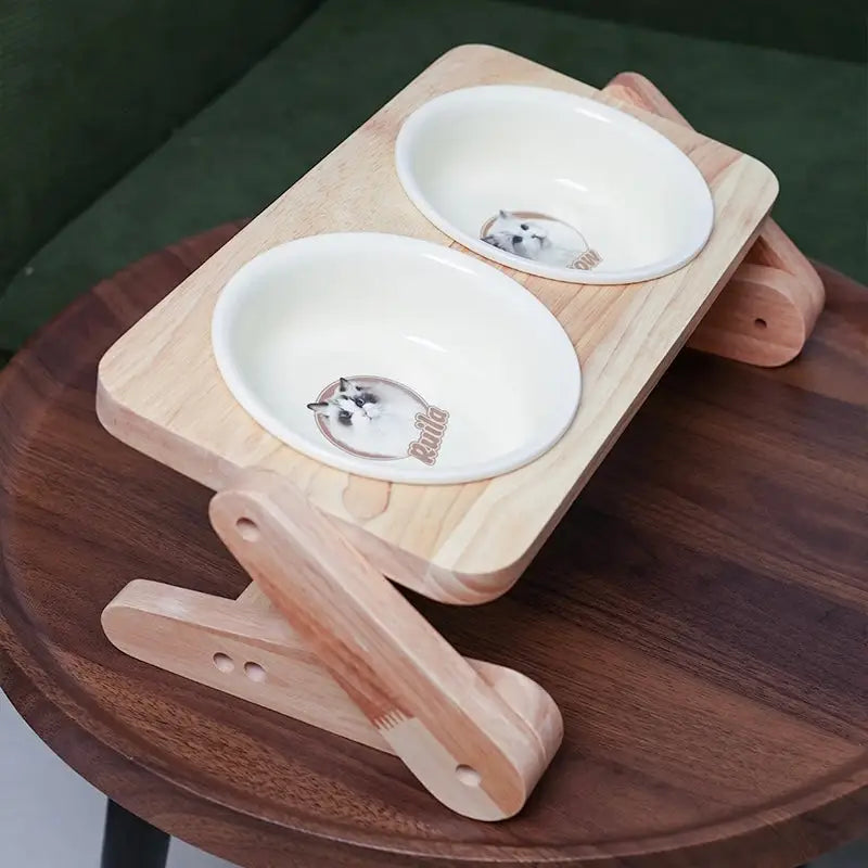 【うちの子フードボウルスタンド】うちの子を世界に1つだけのアート作品 持ち運びやすい犬キャンプ用