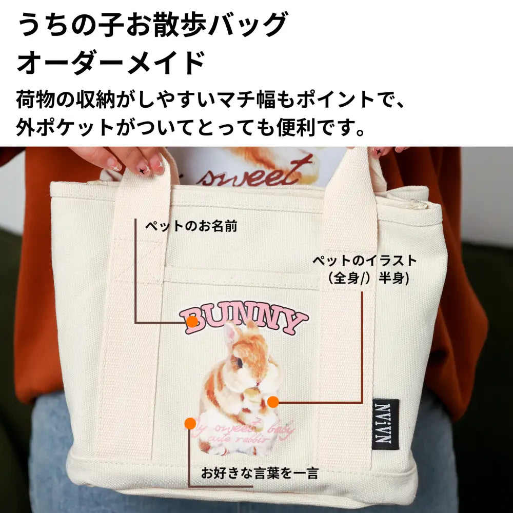【うちの子お散歩バッグ】うちの子を世界に1つだけのアート作品