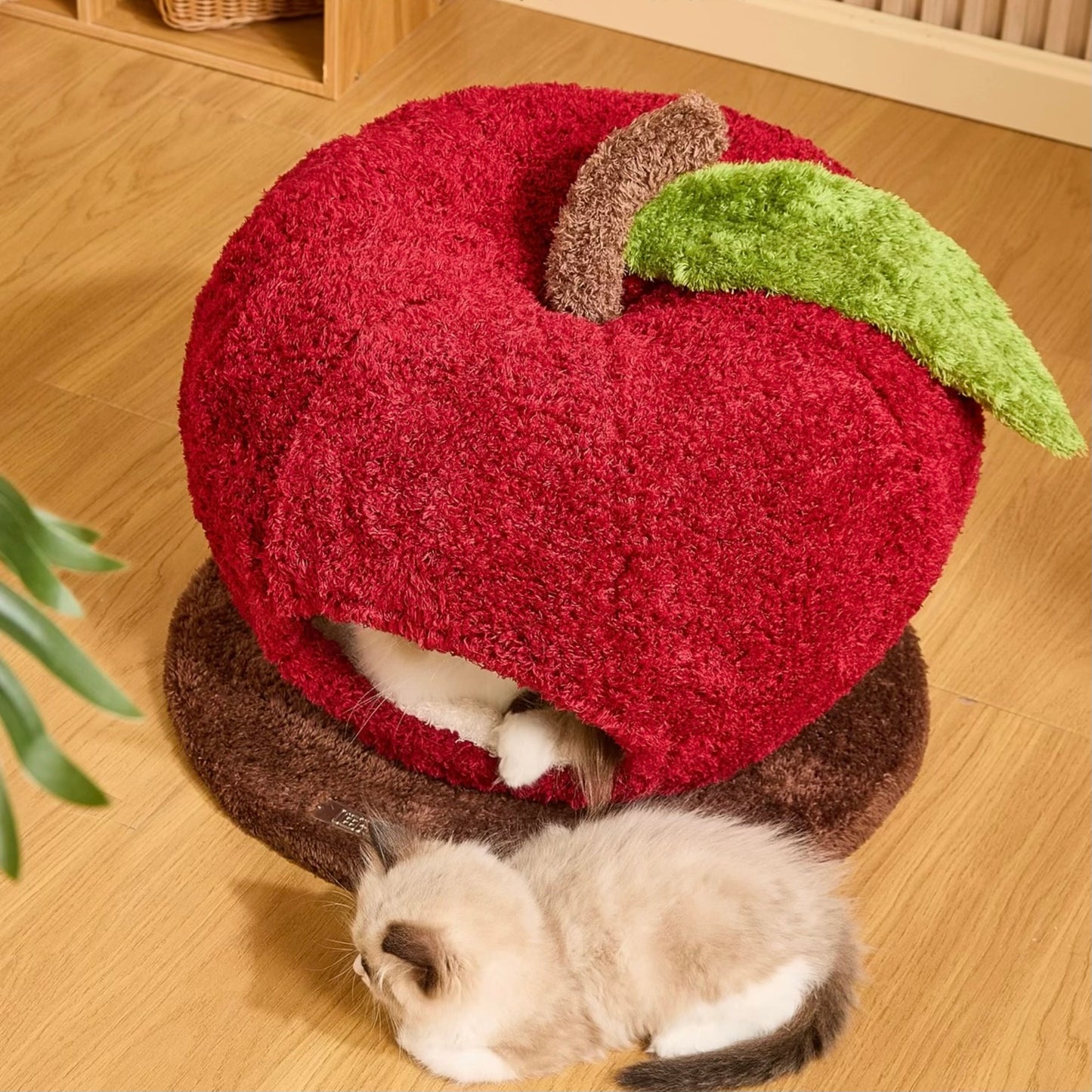 【魔法の森】りんごの魔法ハウス｜アップル型猫ハウス・ペットベッド(翌営業日発送可能）