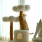 【雲にのる】無垢材キャットタワー　北欧風  天然木 ペット家具　(翌営業日発送可能）
