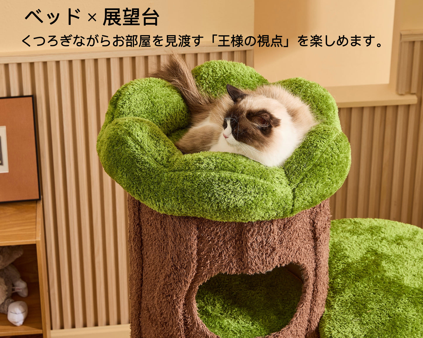 【森に住む】切り株と苔の楽園 安心の低重心タワー（2025年11月下旬から発送予定）