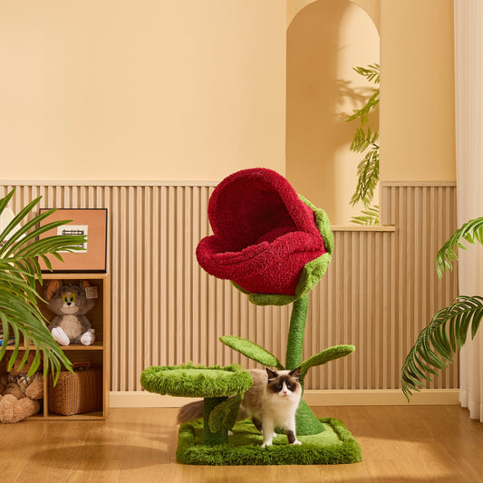 星降る夜の薔薇キャットタワー｜猫タワー おしゃれ 安定感抜群（翌営業日発送可能）