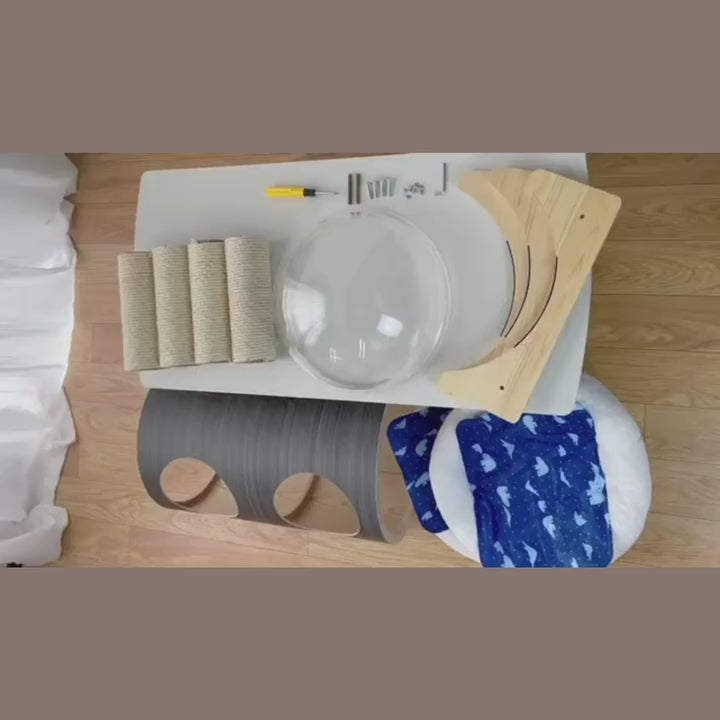 猫犬兼用ベッド】宇宙カプセル-宇宙船 北欧風 天然素材 – MyUnipet