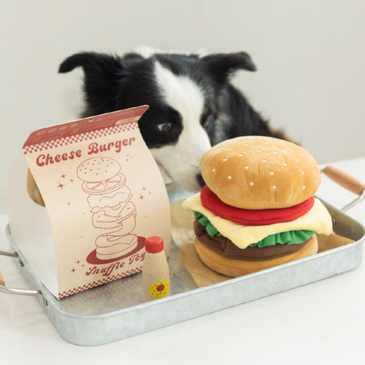 【ハンバーガーおもちゃ】犬用/猫用 知育玩具ノーズワーク おやつ隠し ストレス解消