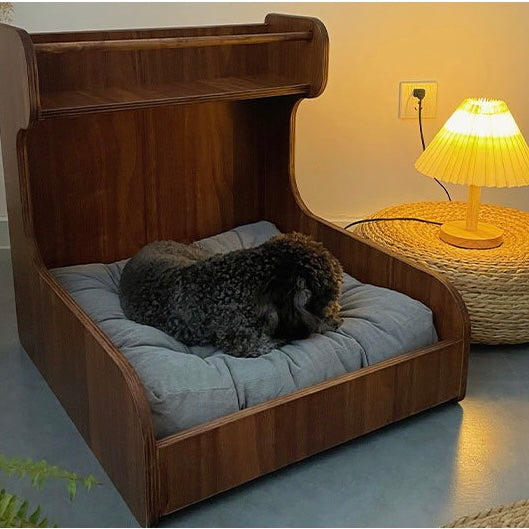 高級なアンティーク風大型犬ベッド犬用品